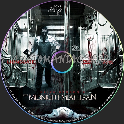 The Midnight Meat Train dvd label