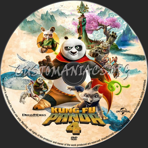 Kung Fu Panda 4 dvd label