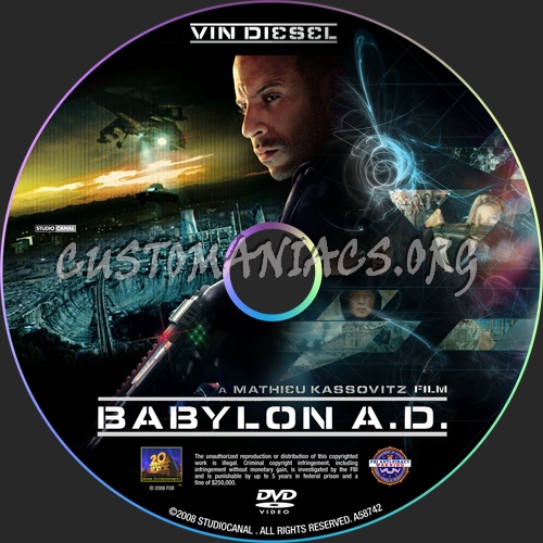 Babylon A.D. dvd label