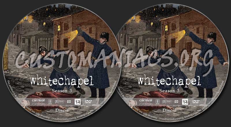Whitechapel - Season 3 dvd label