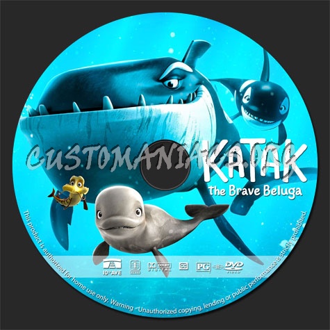 Katak: The Brave Beluga dvd label