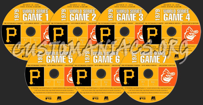 The Pittsburgh Pirates : 1979 World Series dvd label
