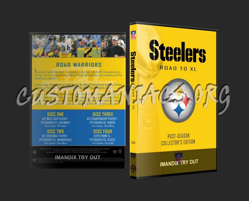 Steelers : Road To XL dvd cover