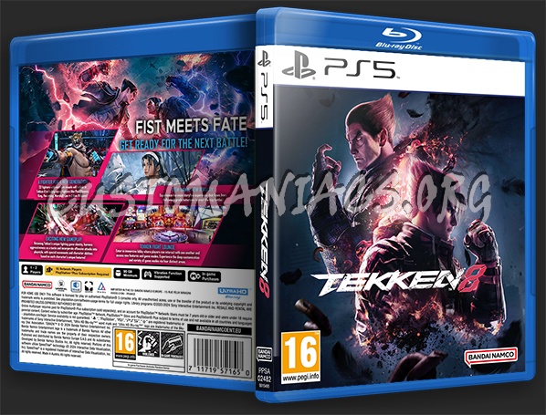 TEKKEN 8 Launch Edition [PS5] Custom Cover dvd cover