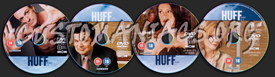 Huff Season 1 dvd label