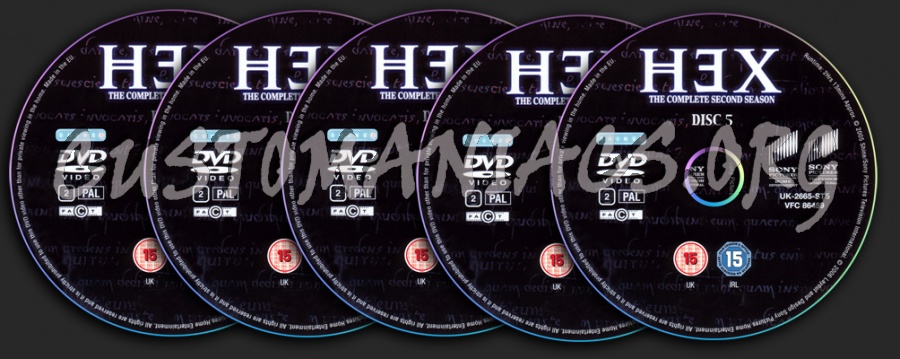 Hex Season 2 dvd label