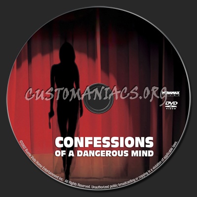 Confessions of a Dangerous Mind dvd label