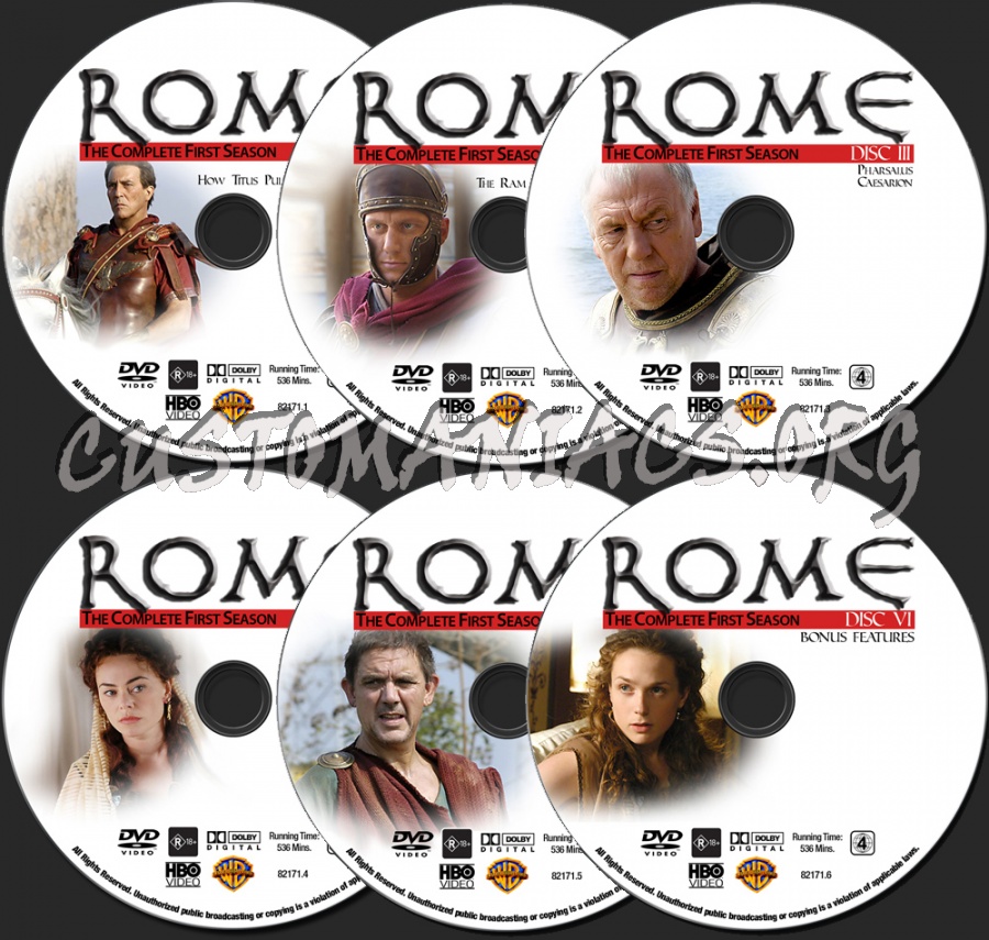 Rome - Season 1 & 2 dvd label