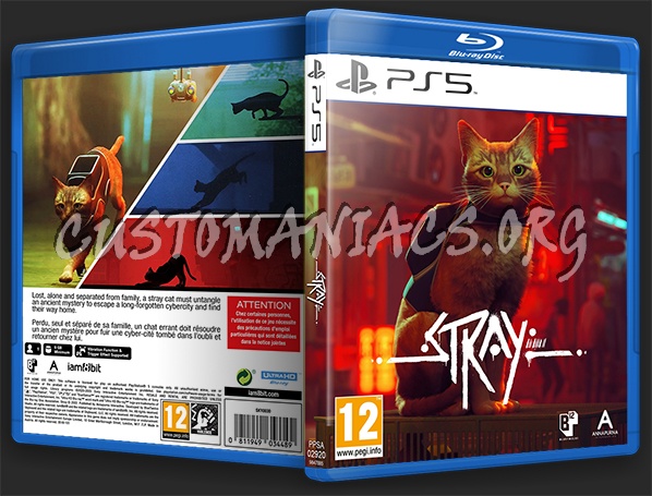 STRAY (PS5) Custom Cover dvd cover