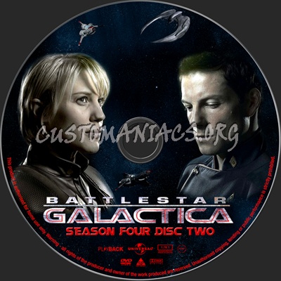 Battlestar Galactica Season 4 dvd label