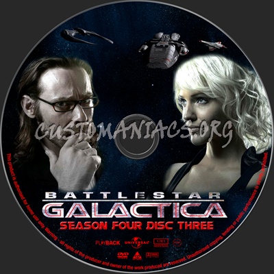 Battlestar Galactica Season 4 dvd label