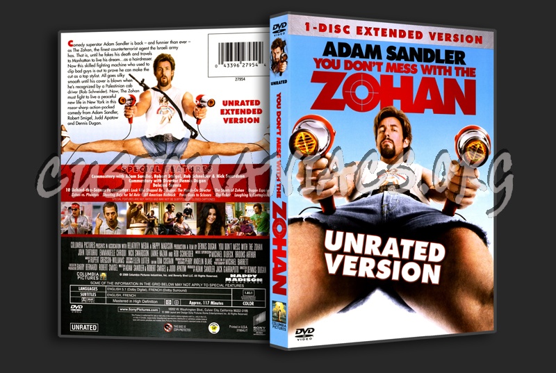 You Don't Mess with the Zohan dvd cover