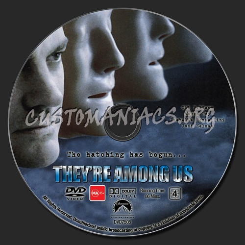 They're Among Us dvd label