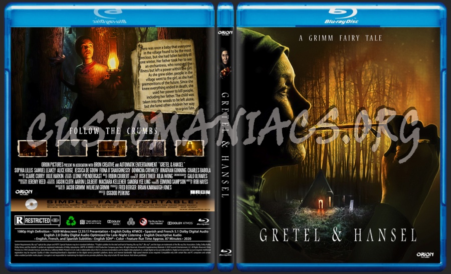 Gretel & Hansel blu-ray cover