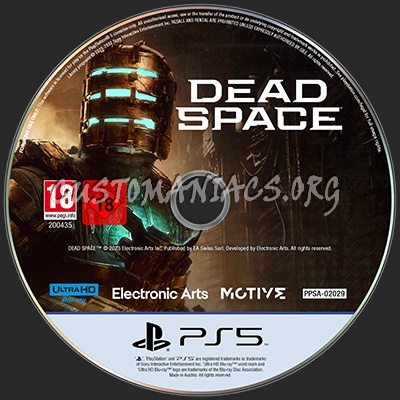 DEAD SPACE 2023 Remake Custom Label dvd label
