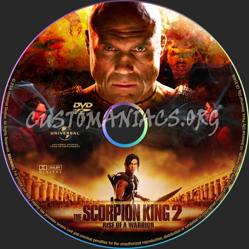 The Scorpion King 2 Rise of a Warrior dvd label