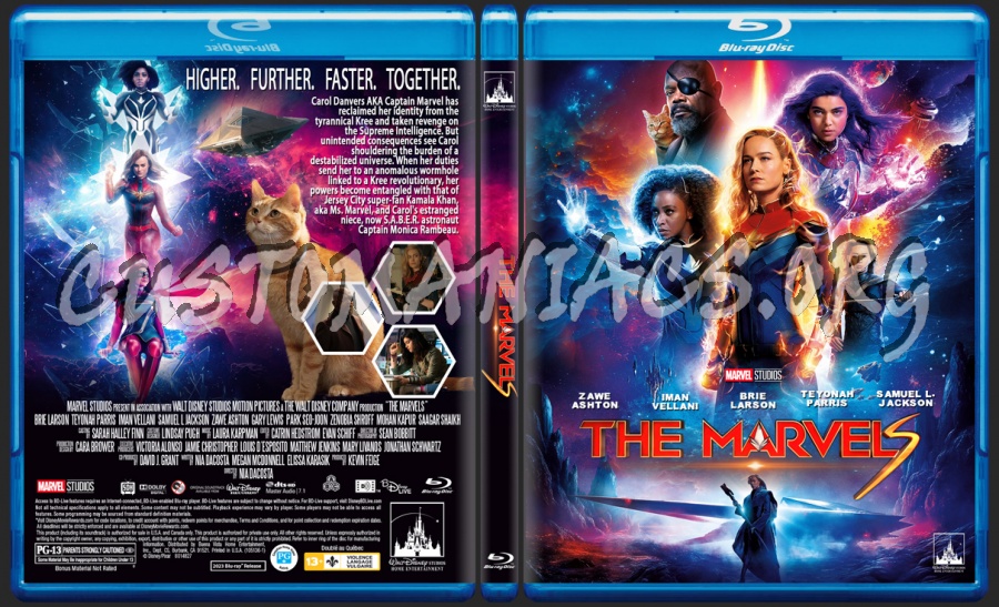 The Marvels blu-ray cover