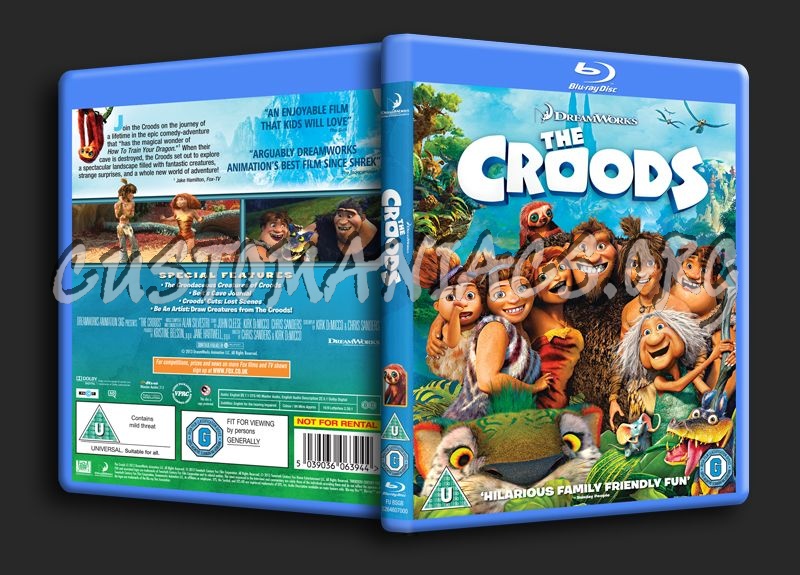 The Croods blu-ray cover