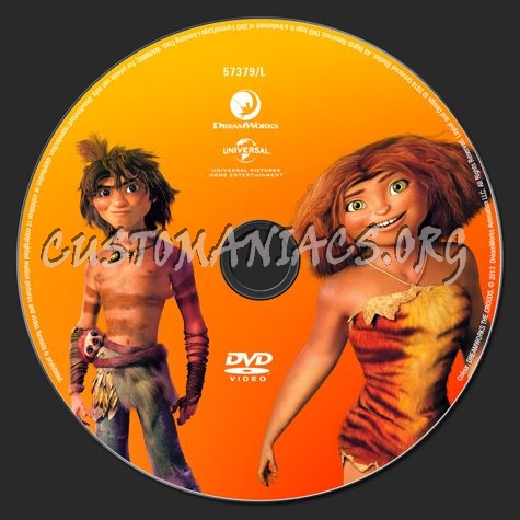 The Croods dvd label