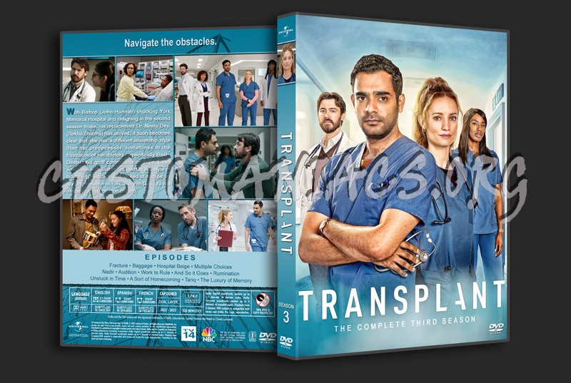 Transplant - Season 3 dvd cover