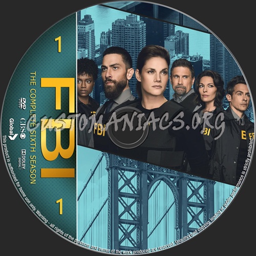 FBI Season 6 dvd label