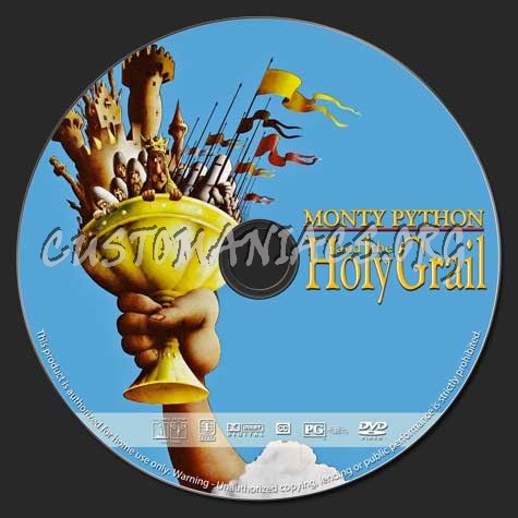 Monty Python and the Holy Grail dvd label