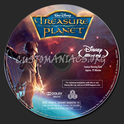 Treasure Planet blu-ray label