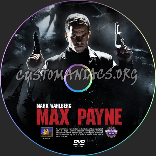 Max Payne dvd label