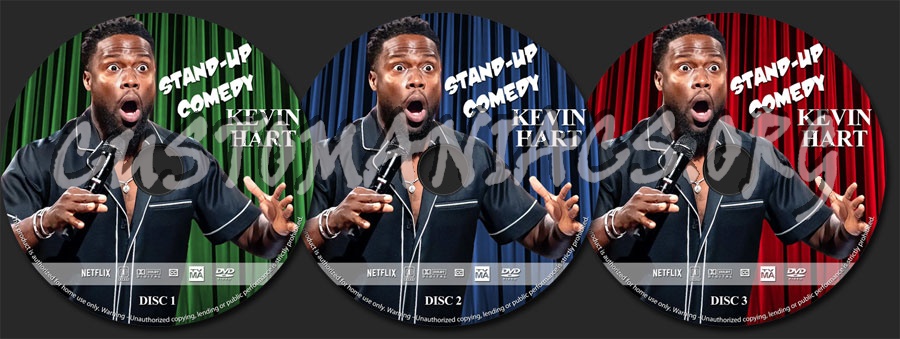 Kevin Hart Stand Up Comedy Collection dvd label