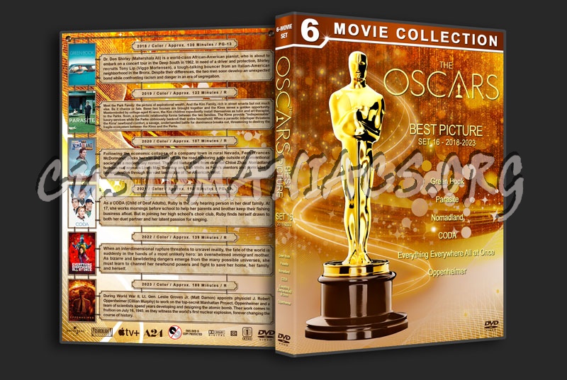 The Oscars: Best Picture - Set 16 (2018-2023) dvd cover