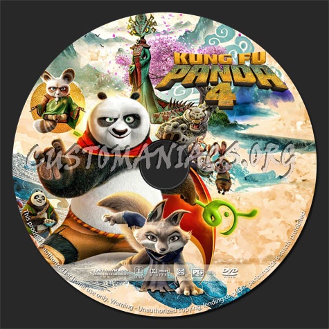 Kung Fu Panda 4 dvd label