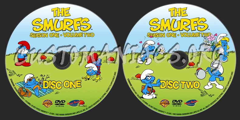 The Smurfs dvd label