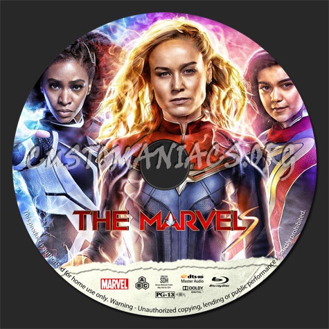 The Marvels blu-ray label