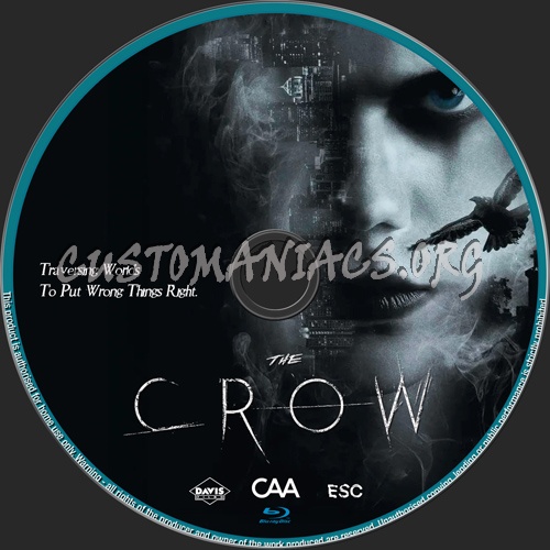 The Crow (2024) blu-ray label