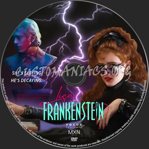 Lisa Frankenstein dvd label