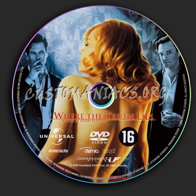 Where The Truth Lies dvd label