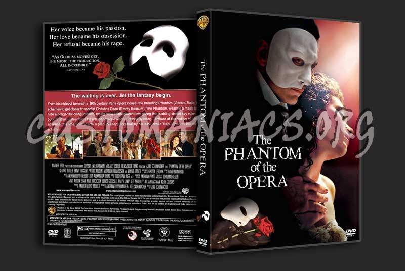 Phantom of the Opera dvd cover