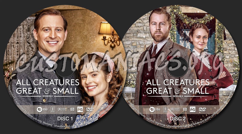 All Creatures Great & Small - Season 4 dvd label