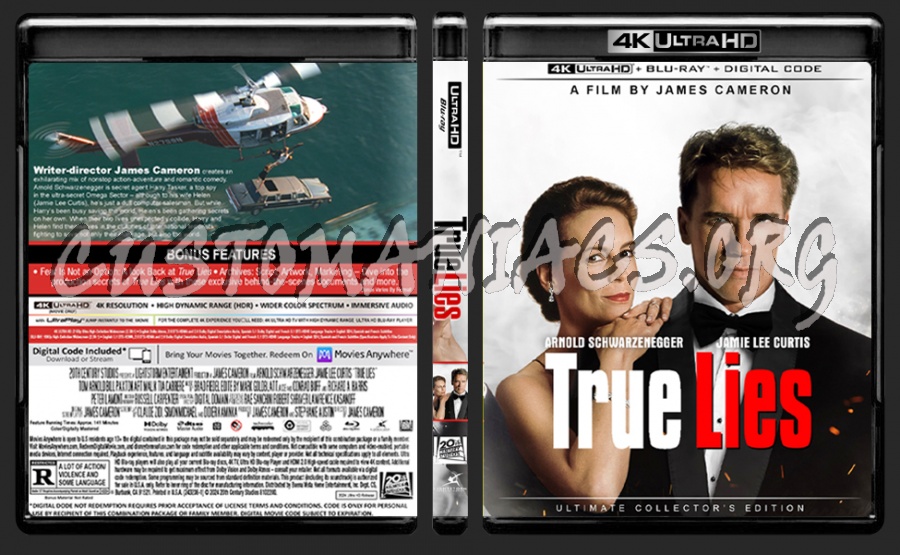 True Lies (1994) 4k UHD blu-ray cover