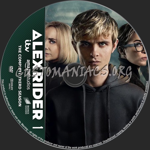 Alex Rider Season 3 dvd label