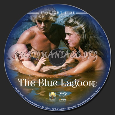 The Blue Lagoon blu-ray label