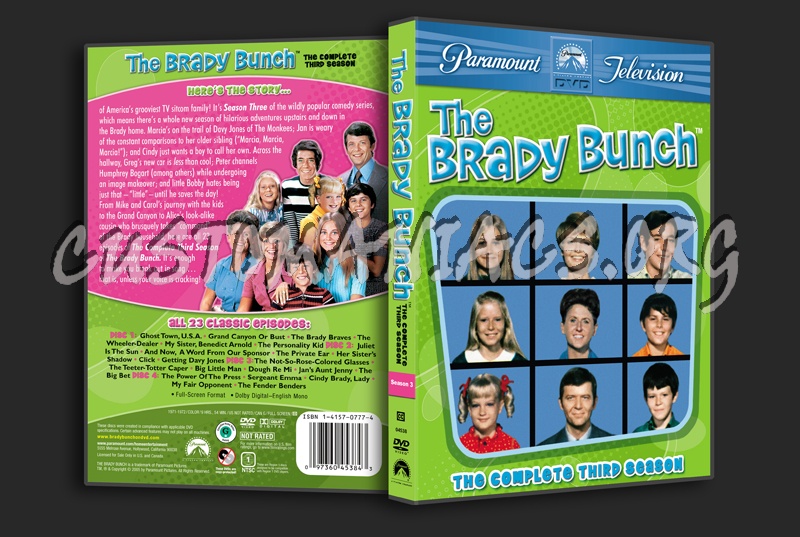 The Brady Bunch Season 3 dvd cover