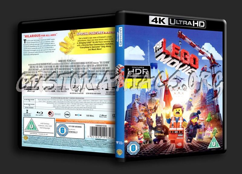 The Lego Movie 4K blu-ray cover