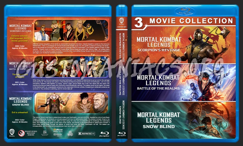 Mortal Kombat Legends Triple Feature blu-ray cover