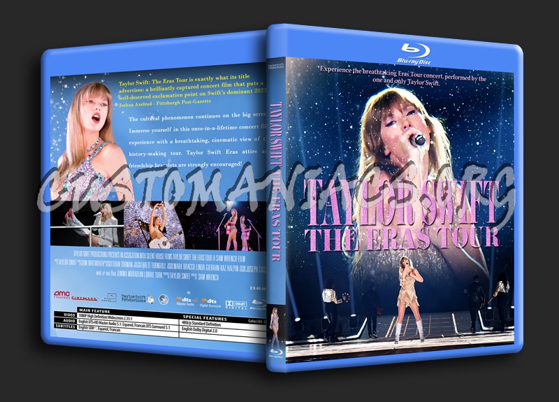 Taylor Swift - The Eras Tours blu-ray cover