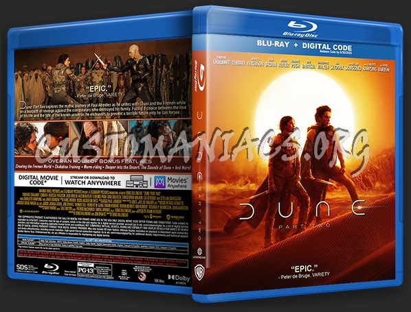 DUNE - Part Two (2024) Blu-ray Cover blu-ray cover