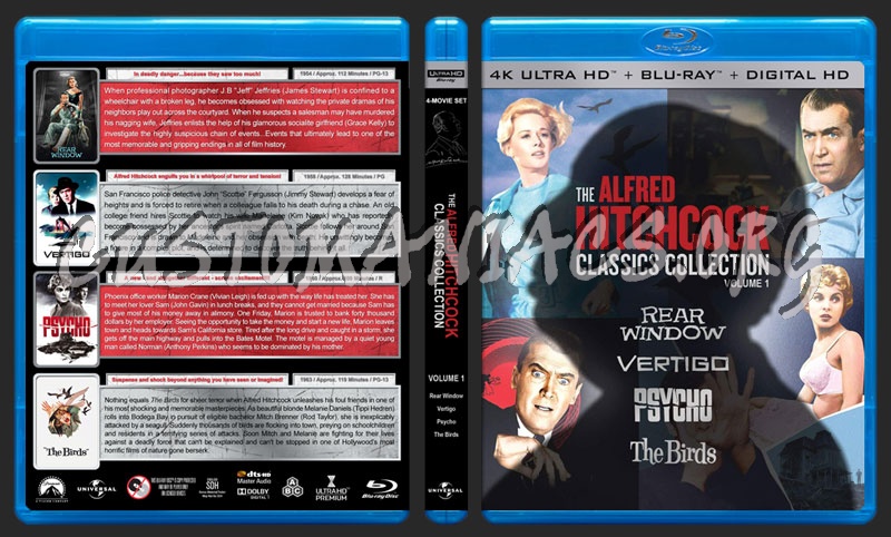 The Alfred Hitchcock Classics Collection Vol. 1 (4K) blu-ray cover