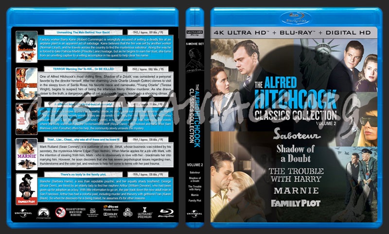 The Alfred Hitchcock Classics Collection Vol. 2 (4K) blu-ray cover