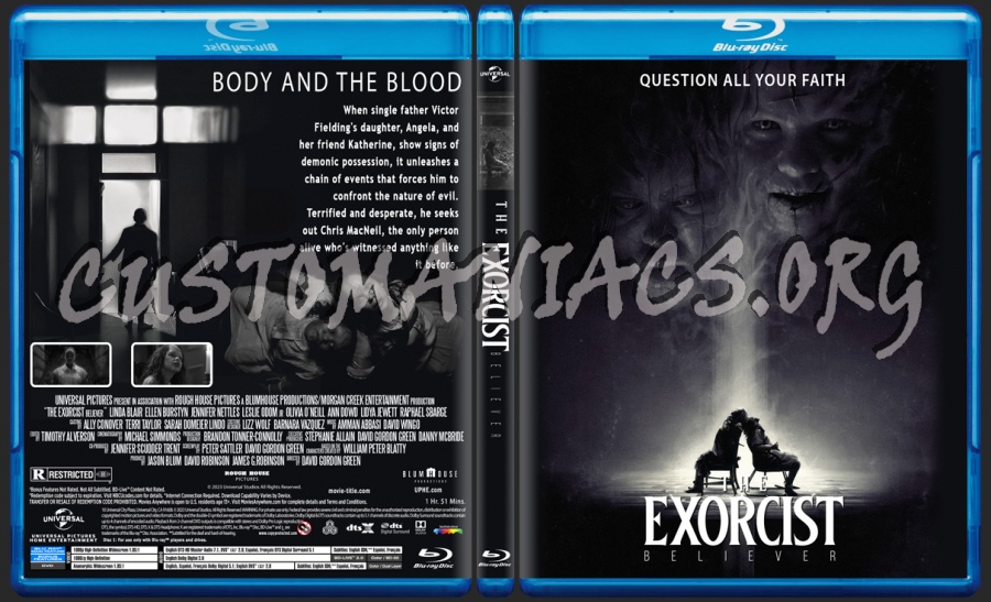The Exorcist Believer blu-ray cover