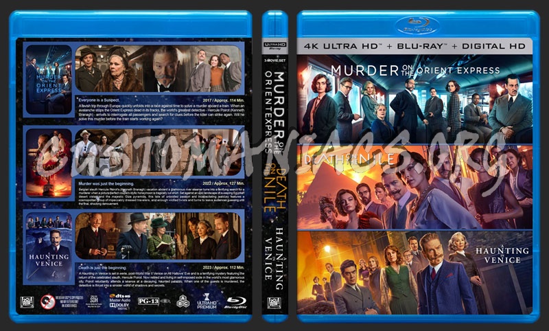 Poirot Triple Feature (4K) blu-ray cover